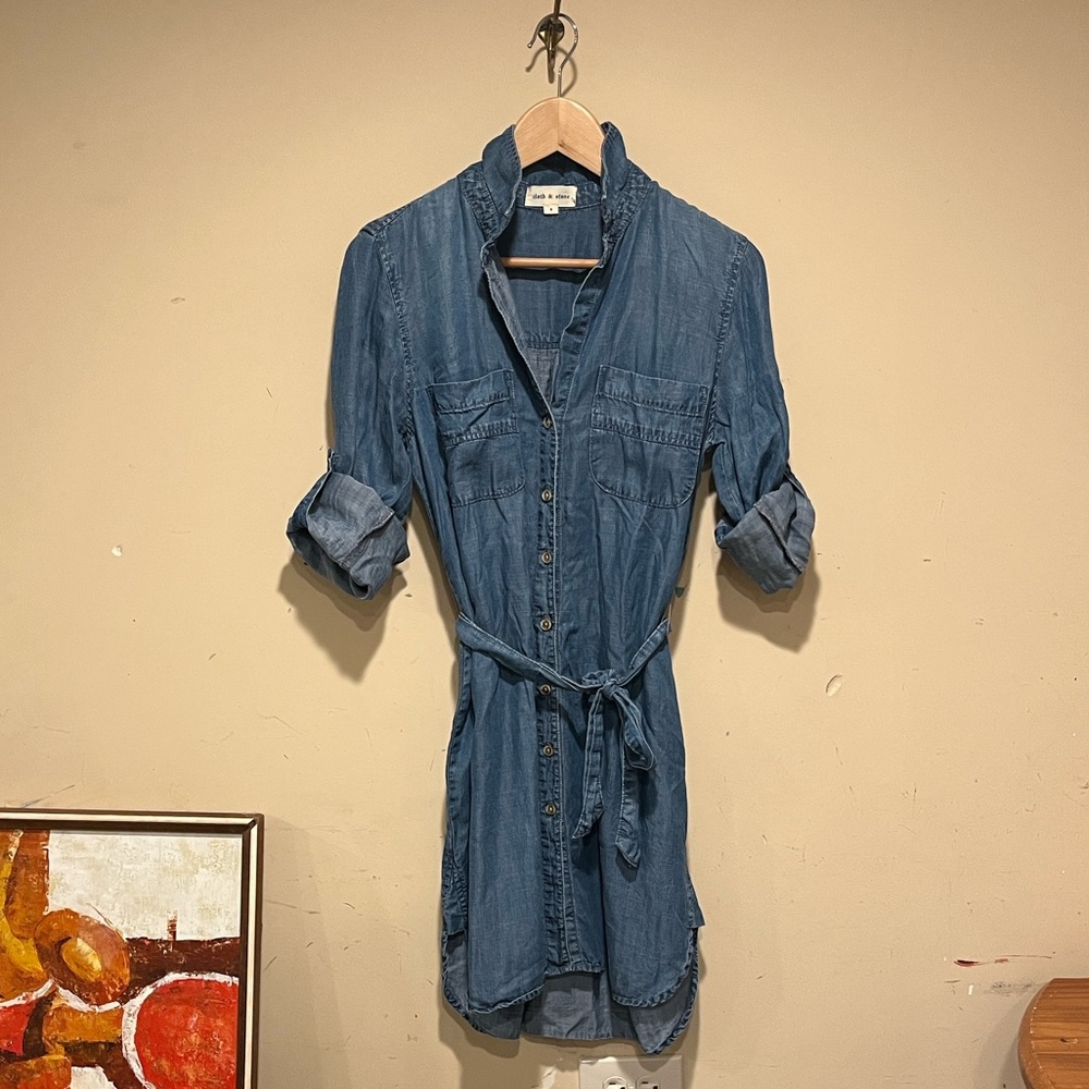 Cloth & Stone Button Down Denim Dress